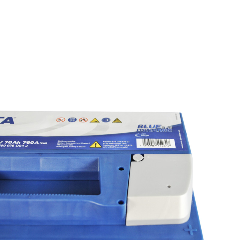 Автомобільний акумулятор VARTA Blue Dynamic EFB (N70) 70Ah 760A R+ (L3)