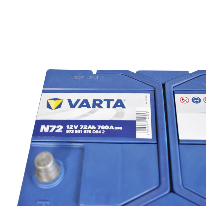 Автомобільний акумулятор VARTA Blue Dynamic EFB Asia (N72) 72Ah 760A R+ (D26 н .к.)