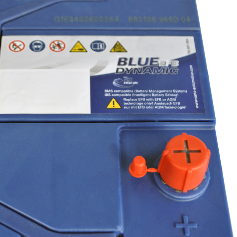 Автомобільний акумулятор VARTA Blue Dynamic EFB Asia (N72) 72Ah 760A R+ (D26 н .к.)