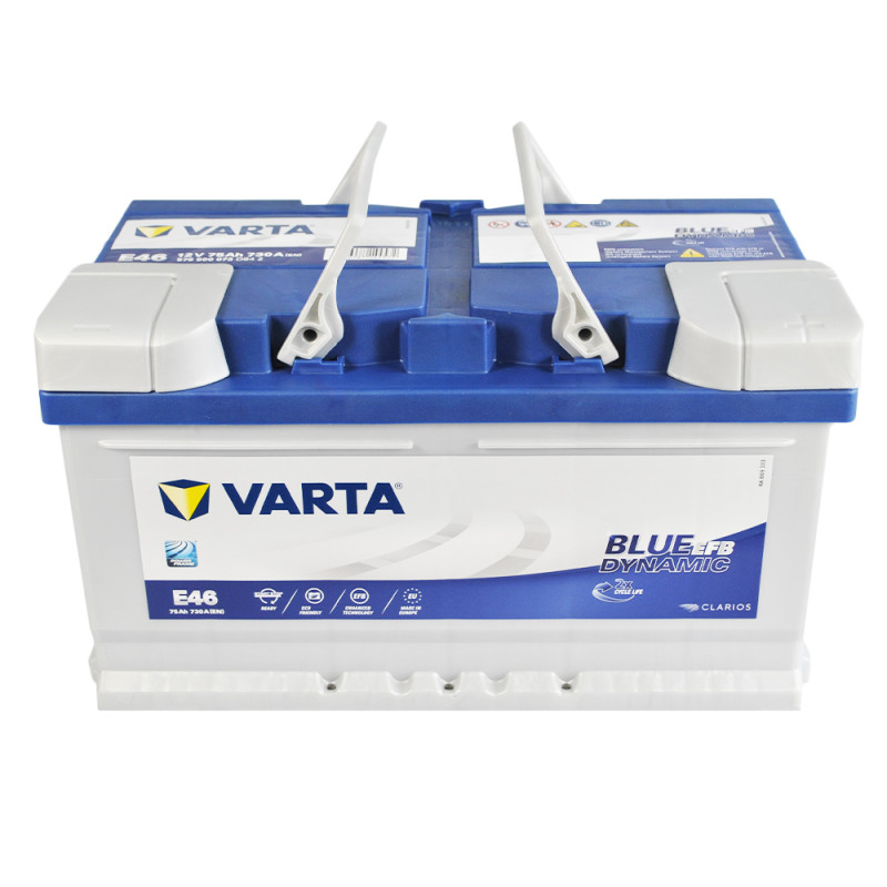 Автомобільний акумулятор VARTA Blue Dynamic EFB (E46) 75Ah 730A R+ (LB4) (h=175)