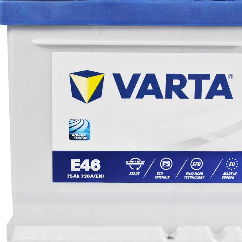 Автомобільний акумулятор VARTA Blue Dynamic EFB (E46) 75Ah 730A R+ (LB4) (h=175)