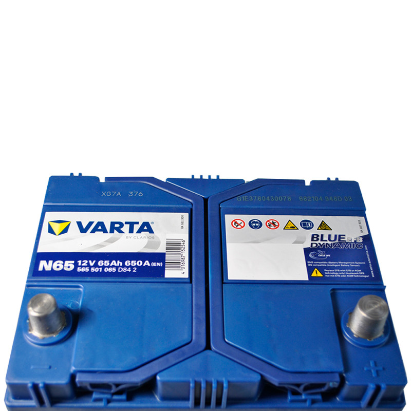 Автомобільний акумулятор VARTA Blue Dynamic EFB Asia (N65) 65Ah 650A R+ (D23)