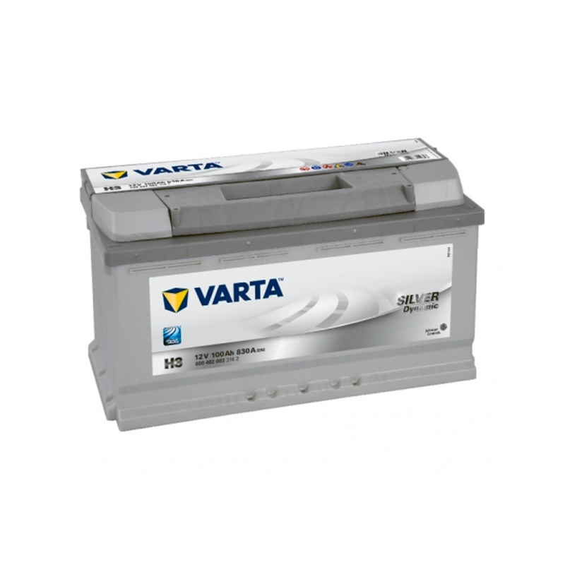 Автомобільний акумулятор VARTA Silver Dynamic (H3) 100Ah 830A R+ (L5)