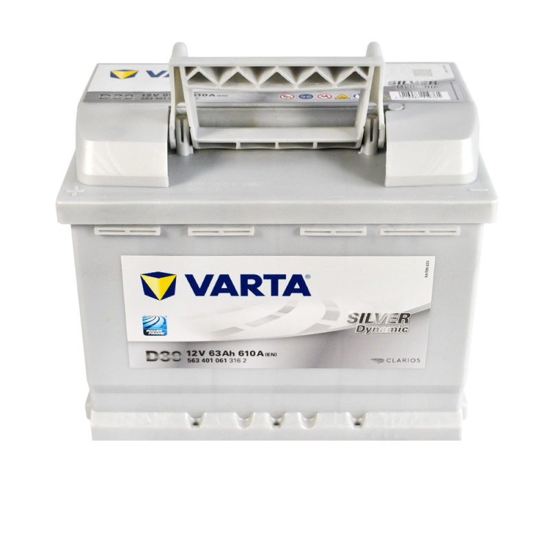 Автомобільний акумулятор VARTA Silver Dynamic (D39) 63Ah 610A L+ (L2X)
