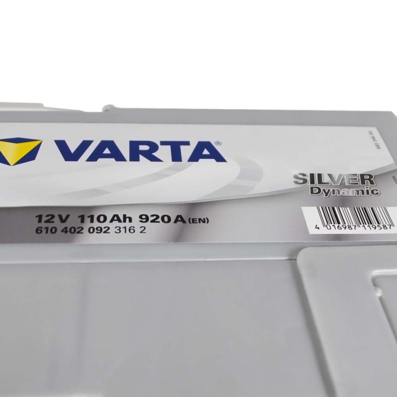 Автомобільний акумулятор VARTA Silver Dynamic (I1) 110Ah 920A R+ (L6)