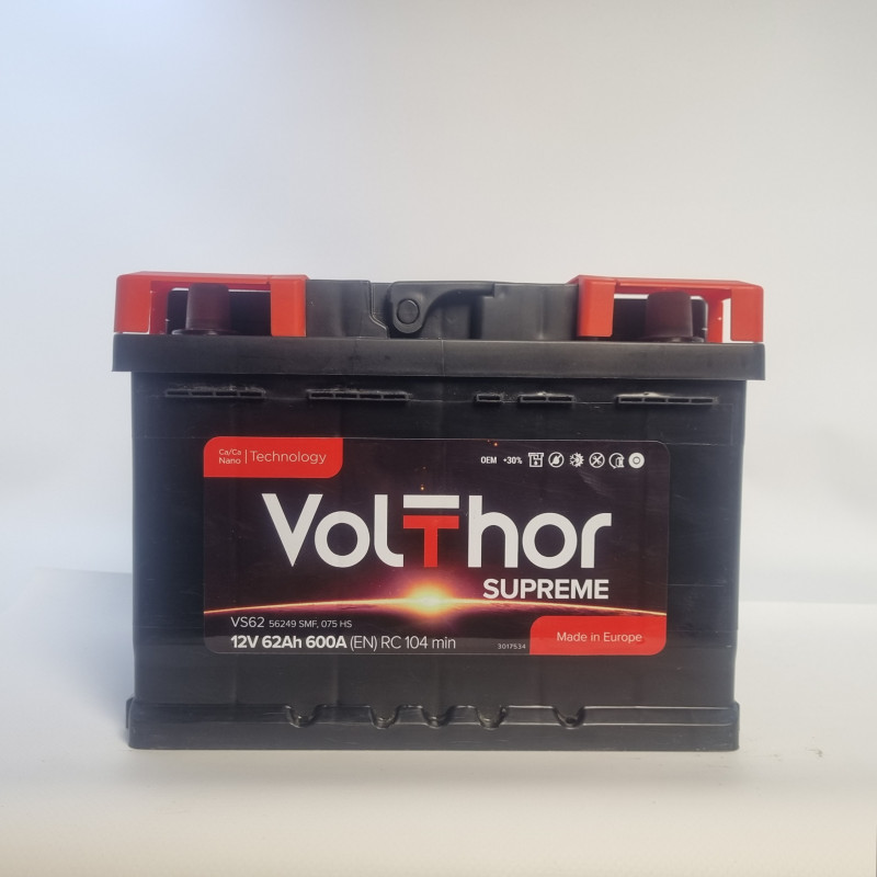 62 Ач (0)  Supreme VolThor TAB