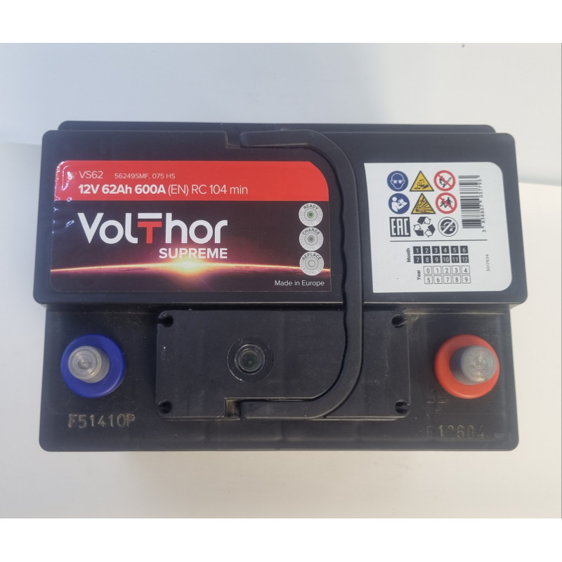 62 Ач (0)  Supreme VolThor TAB