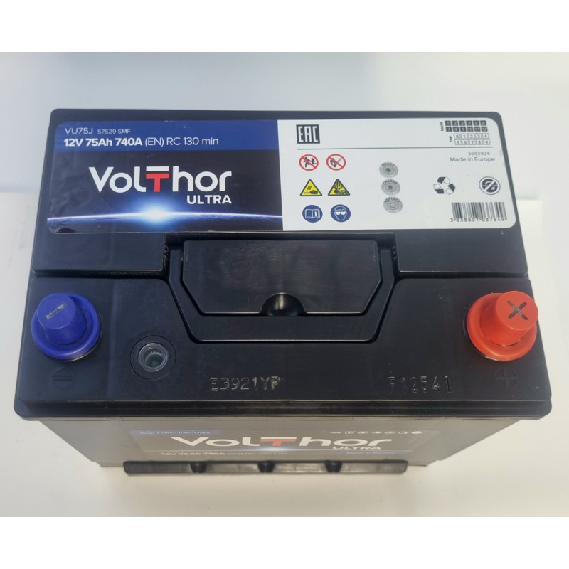 75 Ач (0)  азия  VolThor TAB