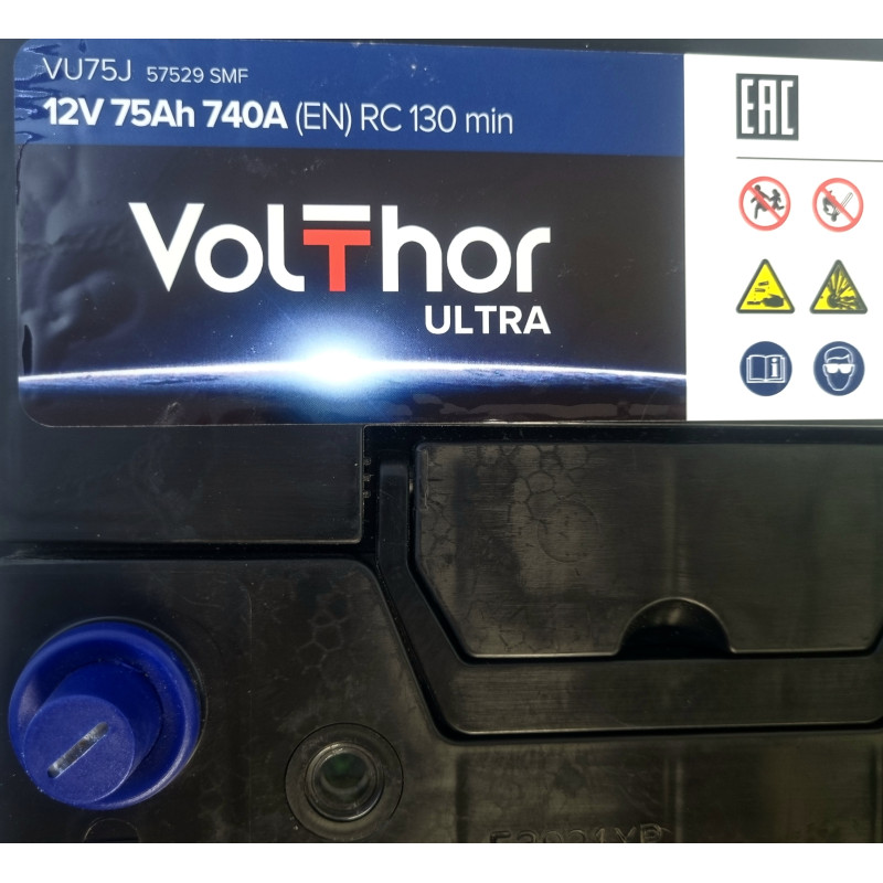 75 Ач (0)  азия  VolThor TAB