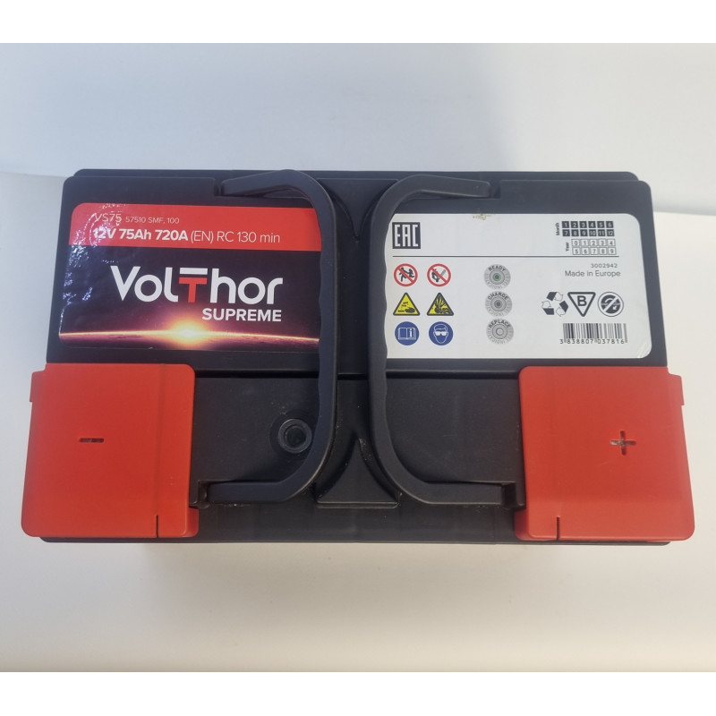 75 Ач (0)  Supreme VolThor TAB