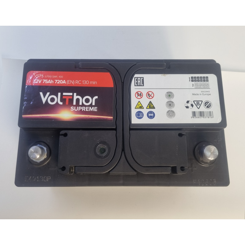 75 Ач (0)  Supreme VolThor TAB