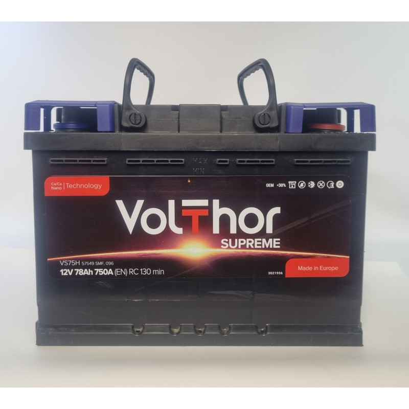 78 Ач (0)  Supreme VolThor TAB