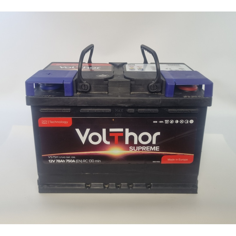 78 Ач (0)  Supreme VolThor TAB