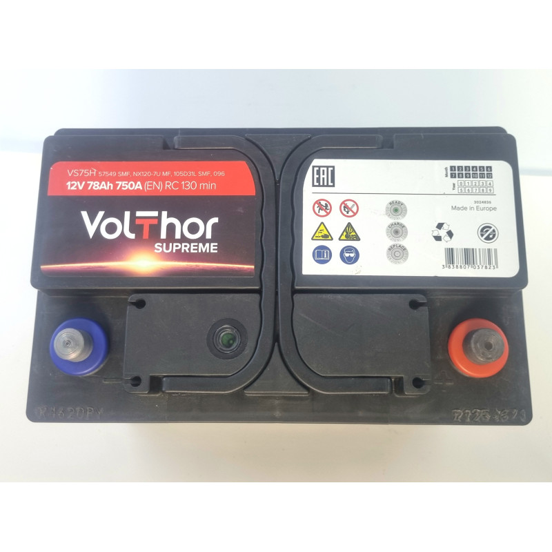 78 Ач (0)  Supreme VolThor TAB