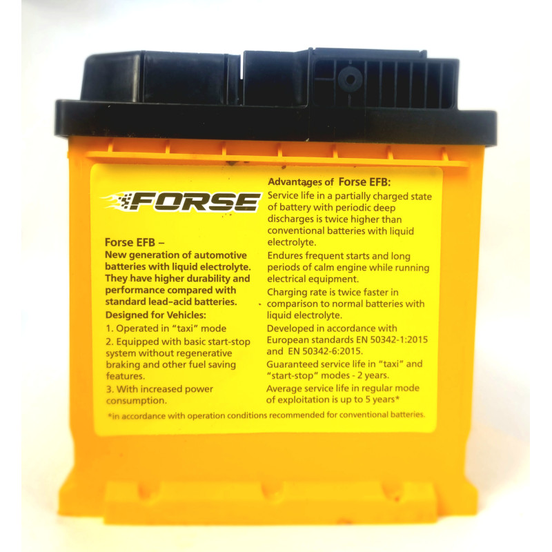 Автомобільний акумулятор Forse (WESTA) 110Ah 920A R+