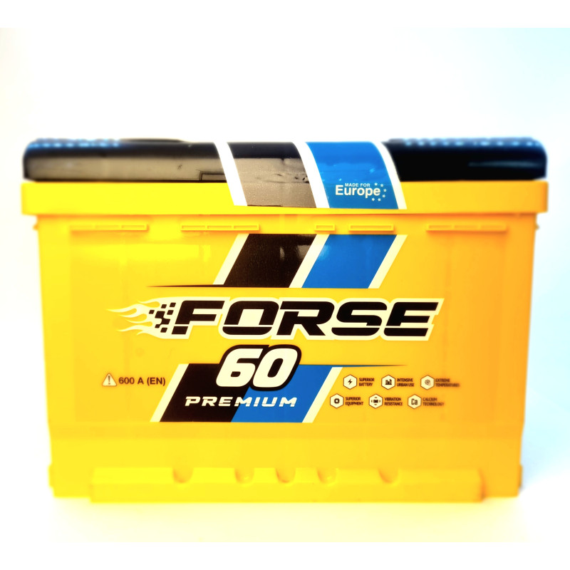 Автомобільний акумулятор Forse (WESTA) 60Ah 600A R+