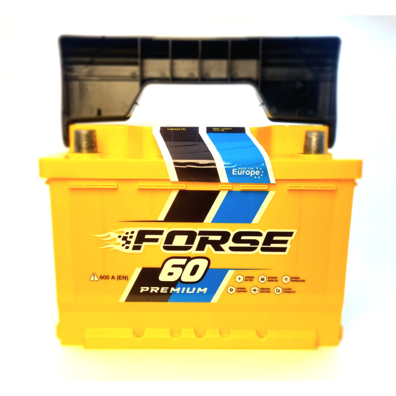 Автомобільний акумулятор Forse (WESTA) 60Ah 600A R+
