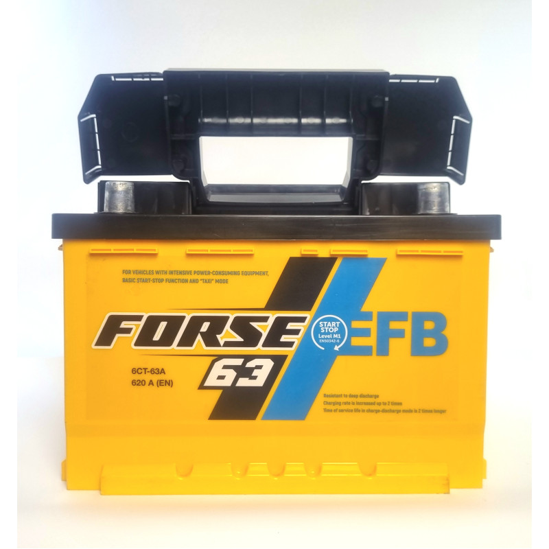 Автомобільний акумулятор Forse (WESTA) EFB 63Ah 620A R+
