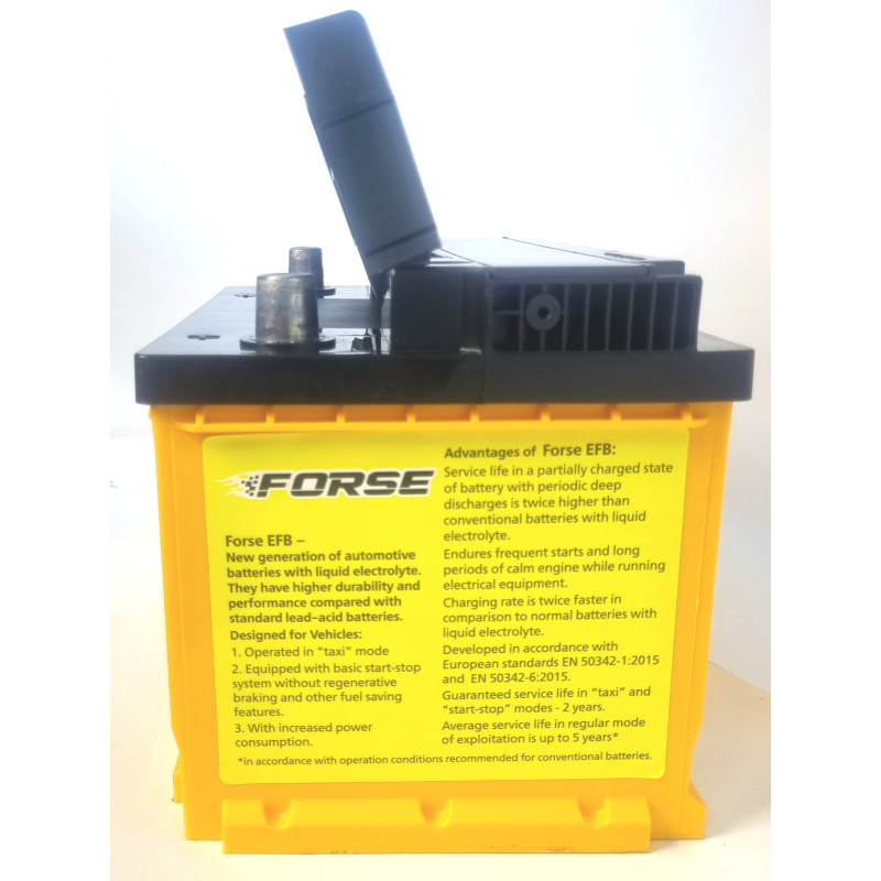 Автомобільний акумулятор Forse (WESTA) EFB 63Ah 620A R+