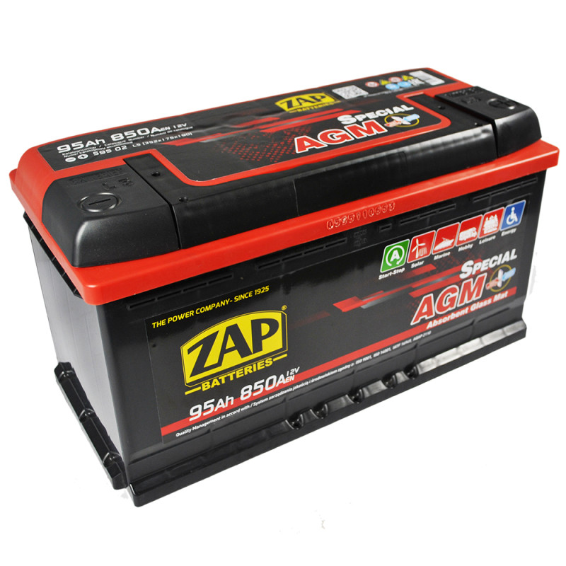 Автомобільний акумулятор ZAP AGM 95Ah 850A R+ (L5) (595 02)