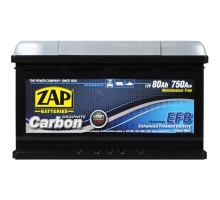 Автомобільний акумулятор  ZAP Carbon EFB  80Аh 750А R+ (580 08) (L4B)(h=175)