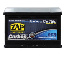 Автомобільний акумулятор ZAP Carbon EFB 77Аh 750А R+ (577 05) (L3)