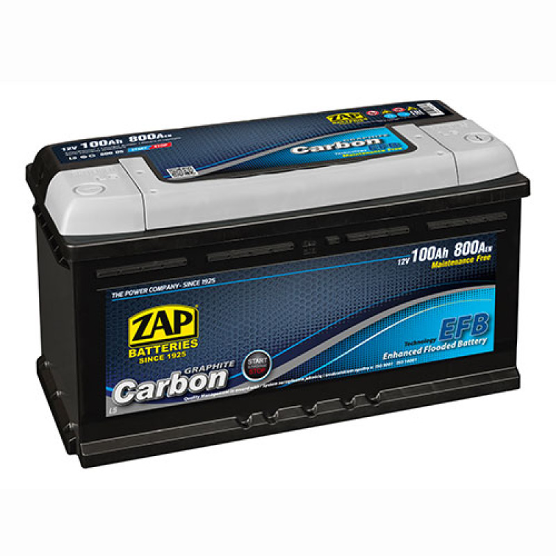 Автомобільний акумулятор ZAP Carbon EFB 100Аh 800А R+ (600 05) (L5)