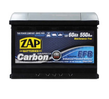 Автомобільний акумулятор ZAP Carbon EFB 60Аh 550А R+ (560 08) (LB2) (h=175)