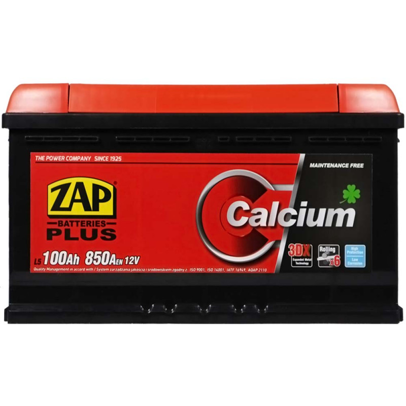 Автомобільний акумулятор ZAP Plus 100Ah 850A R+ (600 95) (L5)