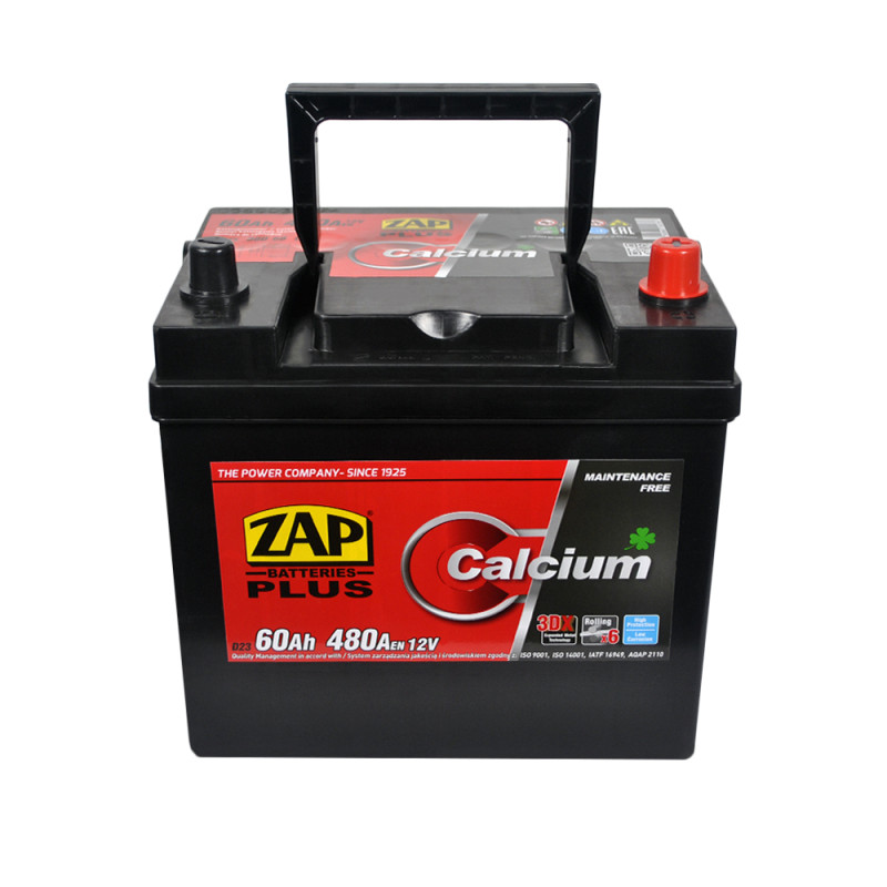 Автомобільний акумулятор ZAP Plus Calcium Asia (560 68) (D23) 60Аh 480А R+