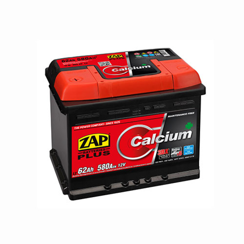 Автомобільний акумулятор ZAP Plus 62Ah 580A L+ (562 96) (L2)