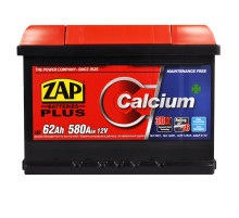 Автомобільний акумулятор ZAP Plus 62Ah 580A R+ (562 98) (LB2)(h=175)