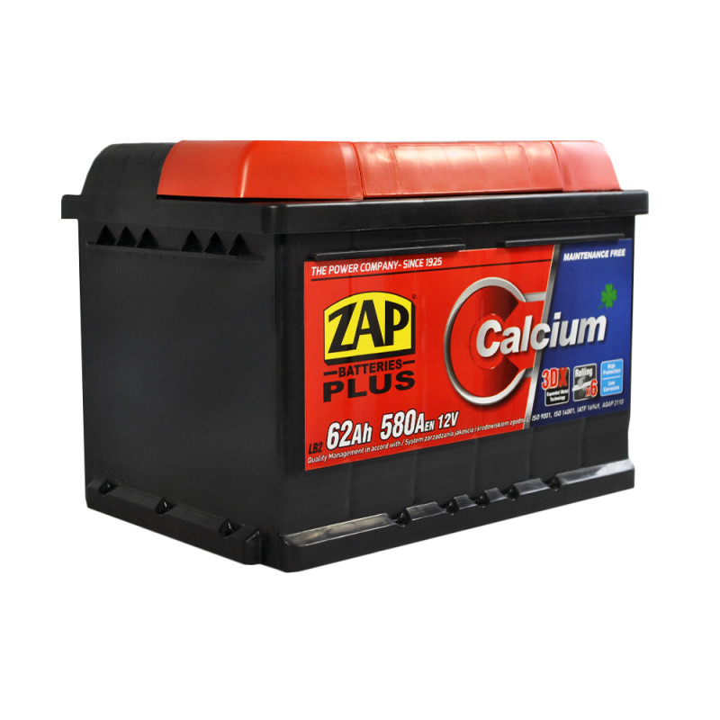 Автомобільний акумулятор ZAP Plus 62Ah 580A R+ (562 98) (LB2)(h=175)