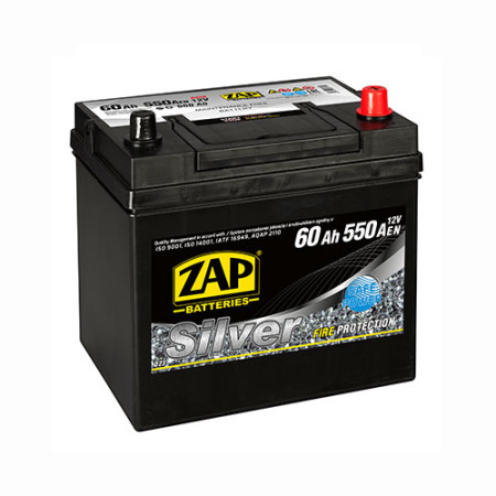 ZAP Silver Calcium Asia (560 A0) (D23) 60Аh 550А R+