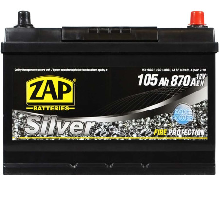 Автомобільний акумулятор ZAP Silver Calcium Asia (605 A0) (D31) 105Аh 870А R+