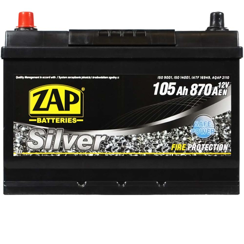 Автомобільний акумулятор ZAP Silver Calcium Asia (605 A1) (D31) 105Аh 870А L+
