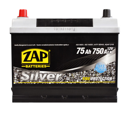 Автомобільний акумулятор ZAP Silver Calcium Asia (575 A1) (D26) 75Аh 750А L+