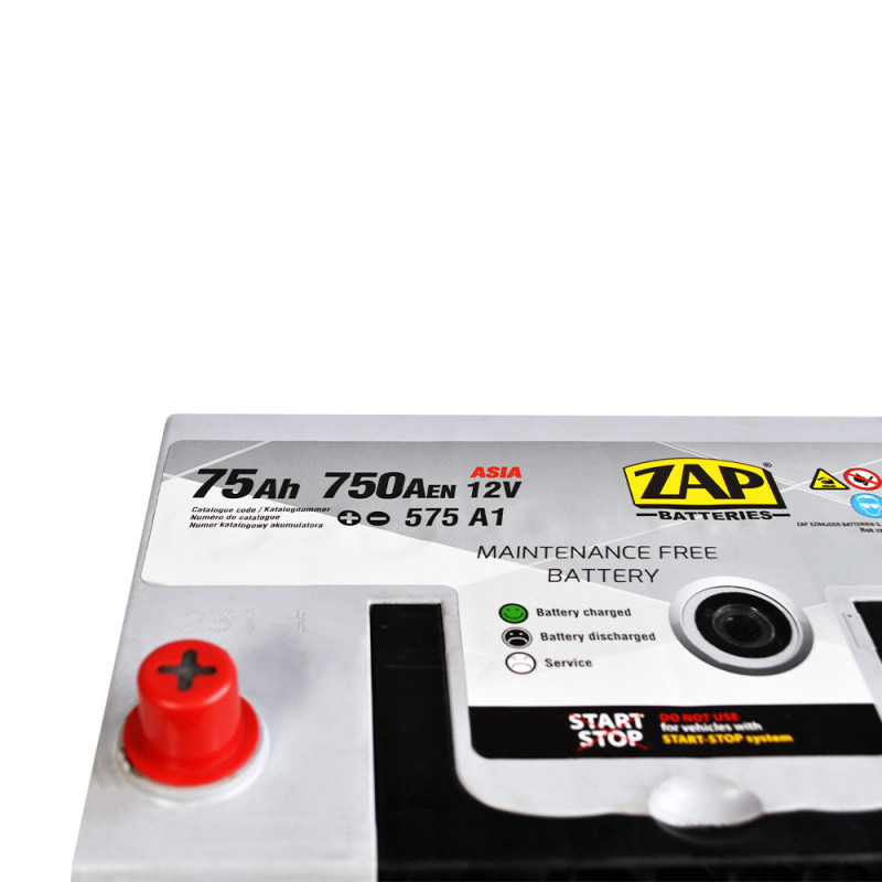 Автомобільний акумулятор ZAP Silver Calcium Asia (575 A1) (D26) 75Аh 750А L+