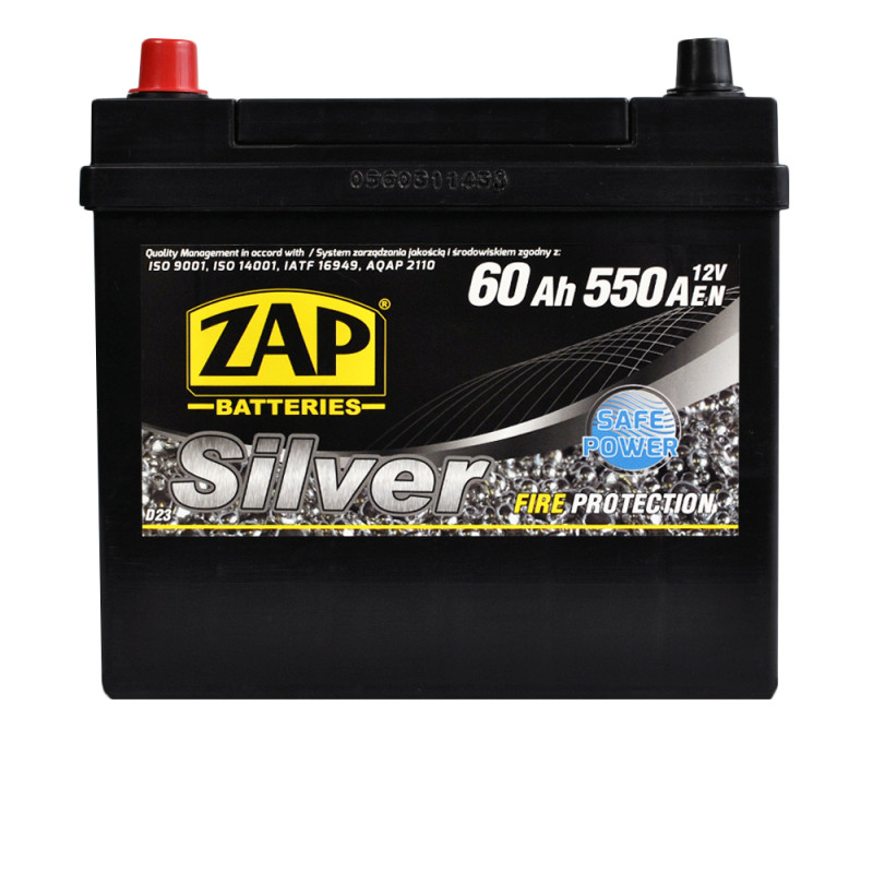 Автомобільний акумулятор ZAP Silver Calcium Asia (560 A1) (D23) 60Аh 550А L+