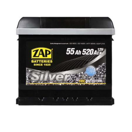 Автомобільний акумулятор ZAP Silver 55Ah 520A R+ (555 83) (L1)