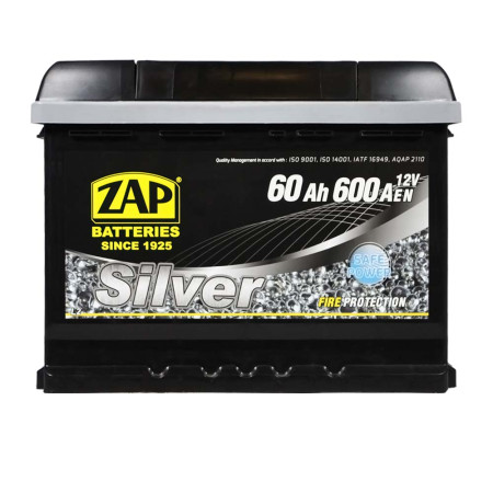 Автомобільний акумулятор ZAP Silver 60Ah 600A L+ (560 85) (L2)