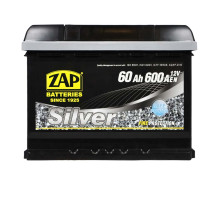 Автомобільний акумулятор ZAP Silver 60Ah 600A R+ (560 83) (L2)