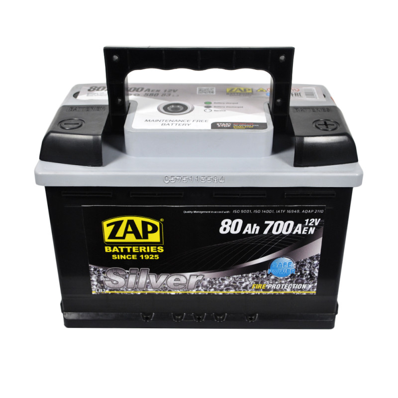 Автомобільний акумулятор ZAP Silver 80Ah 700A R+ (580 83) (L3)