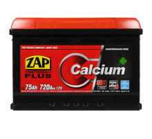Автомобільний акумулятор ZAP Plus 75Ah 720A R+ (575 20) (L3)
