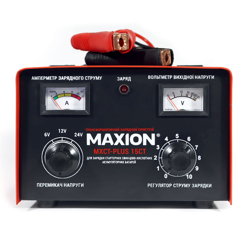 Трансформаторний зарядний пристрій MAXION MXCT PLUS-15СT (6/12/24V;15A)