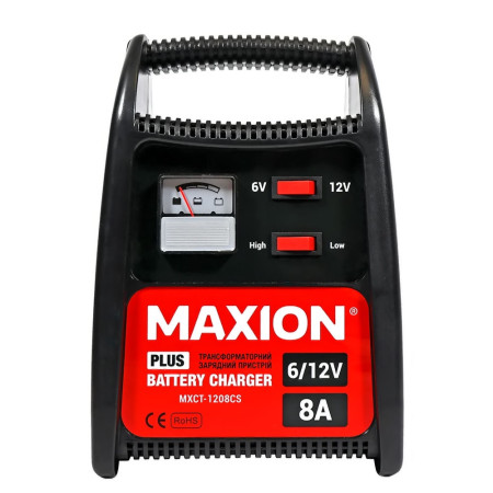 Трансформаторний зарядний пристрій MAXION MXCT-1208CS (8A, 12V)