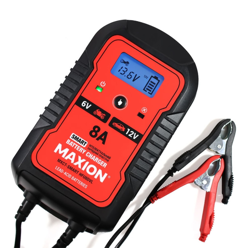 Інтелектуальний зарядний пристрій MAXION MXCT SMART HFU8DVL (6/12V, 4/8A)