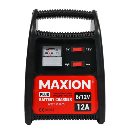 Трансформаторний зарядний пристрій MAXION MXCT-1212CS (12A, 12V)